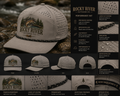 Brown Trout Gray Performance Hat